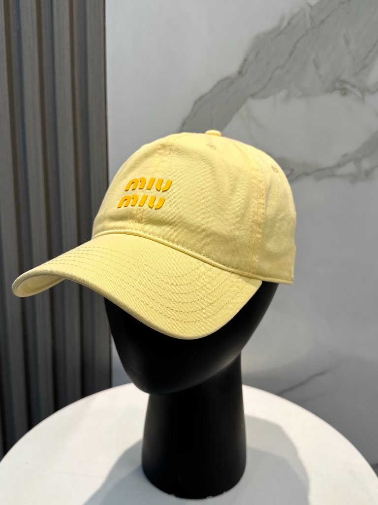 Miu Miu Embroidered Logo Baseball Cap